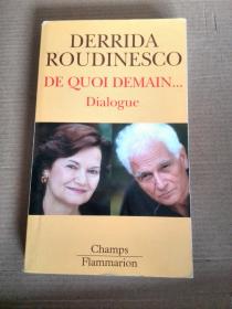 Jacques Derrida & Roudinesco / De quoi demain...Dialogue 德里达 &  卢迪内斯科《明天会怎样。德里达与卢迪内斯库对话录》法文原版