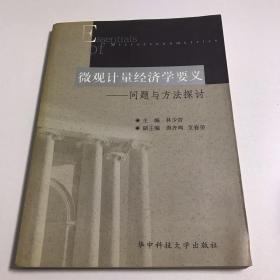 微观计量经济学要义：问题与方法探讨，