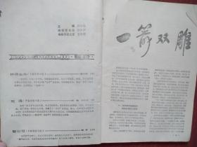 小说林增刊（通俗小说精选）（80年代通俗文学）封面美女  华丹啤酒广告，柳辉中篇传奇小说《一箭双雕》《警官泪》徐善新中篇传奇小说《阴暗的世界》有令峻中篇传奇小说《神弹女杰》于显《流浪女的姻缘》严民《风流女囚》刘峰《死魂》，有插图，