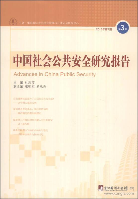 中国社会公共安全研究报告.3辑