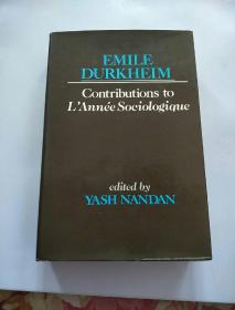 EMILE DURKHEIM Contributions to L'Annee sociologique