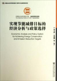 实现节能减排目标的经济分析与政策选择