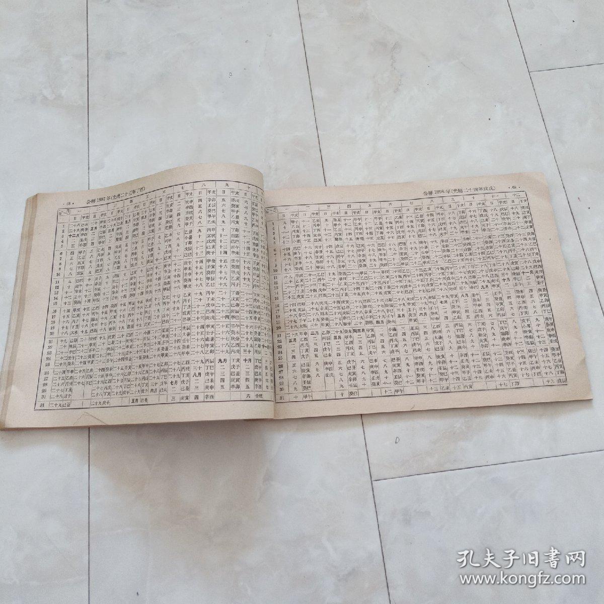 《中国近代史历表》1953年一版77年二印。