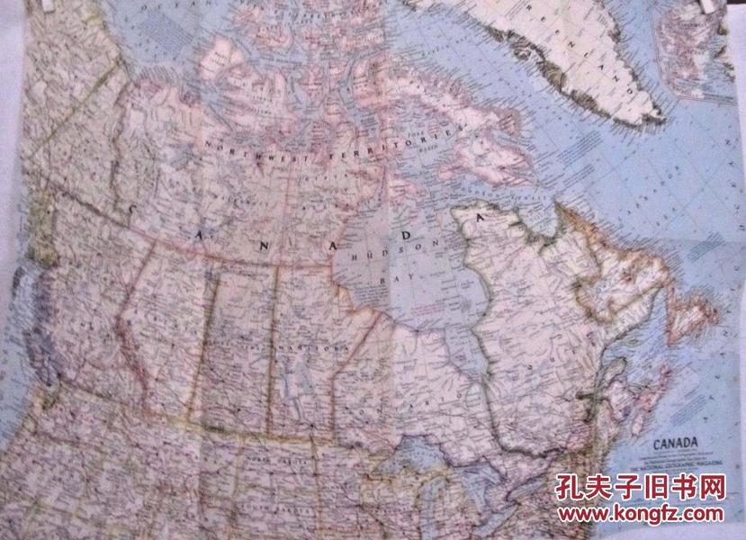 现货 national geographic美国国家地理地图1961年12月Canada加拿大