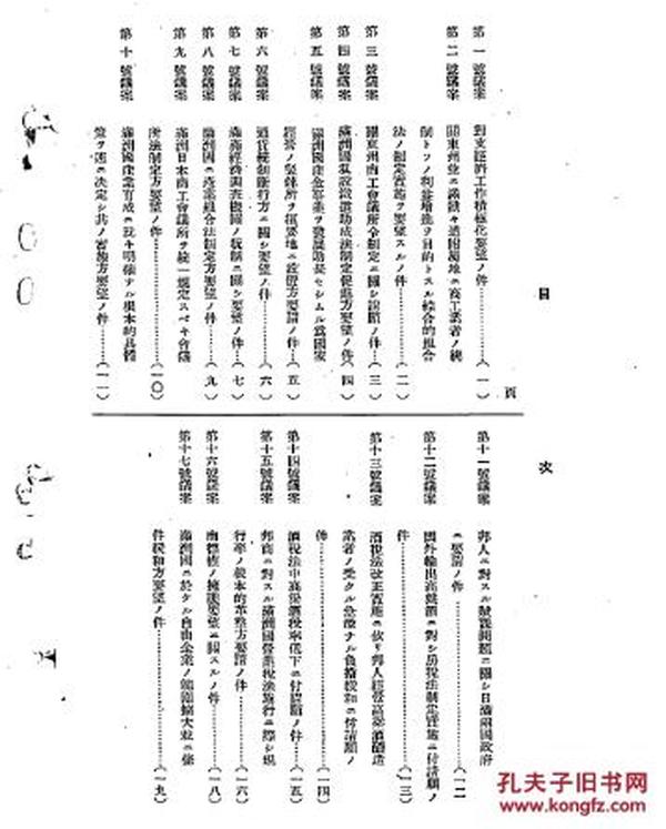 【提供资料信息服务】第二十六回满洲商工会议所联合会议案 1935（日文）