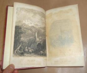 1832年Heath_Travelling Sketches North of Italy Tyrol Rhine 希思插图《北意大利莱茵画游录》全摩洛哥羊皮珍本1版1印 26张原品蚀刻铜版画