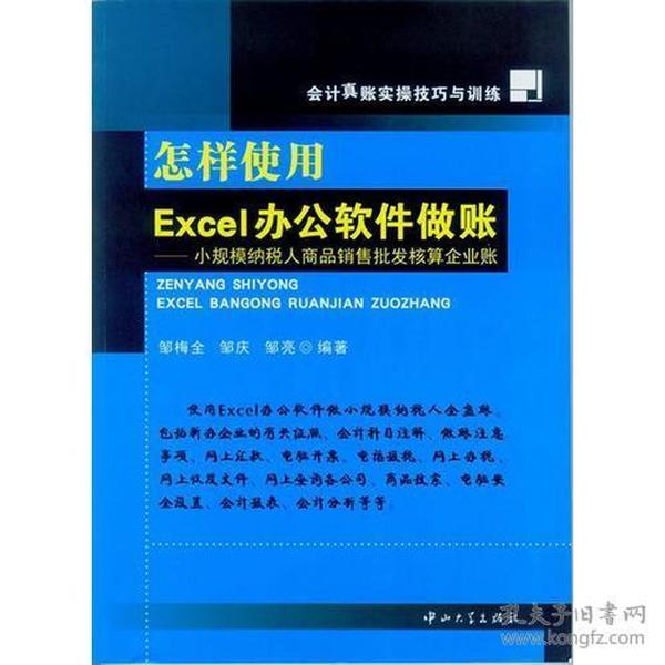 怎样使用Excel办公软件做账