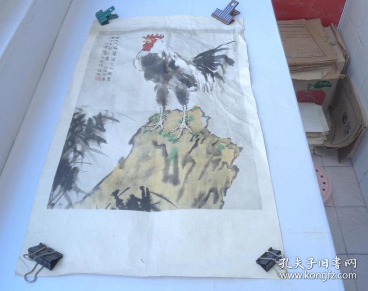 一大张徐悲鸿老画     货号：第34书架—顶层098