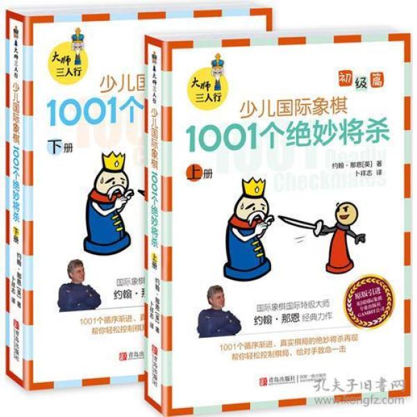 大师三人行：少儿国际象棋初级篇：1001个绝妙将杀（上下册）