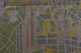 （特1672）史料  最新《青岛市街一览图》一张全 彩色地图  1938年 日本博文堂发行 尺寸：109*79CM