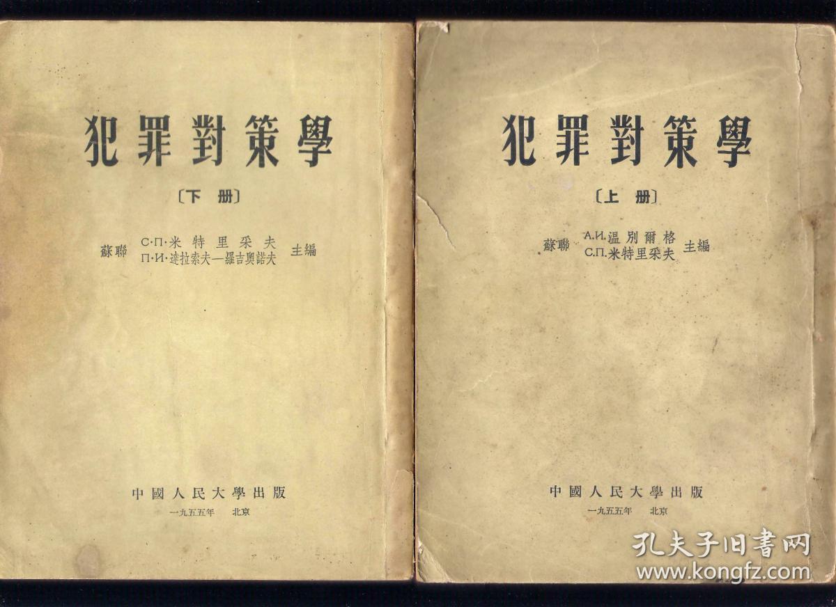 犯罪对策学 上下集全套2册