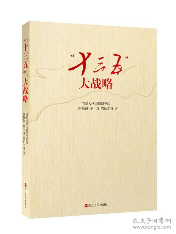 “十三五”大战略 “shi san wu”da zhan lue 专著 胡鞍钢，鄢一龙，周绍杰等著