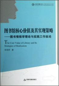 图书馆工作新视野书系—图书馆核心价值及其实现策略（精装）