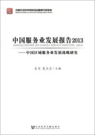 中国服务业发展报告2013,中国区域服务业发展战略研究