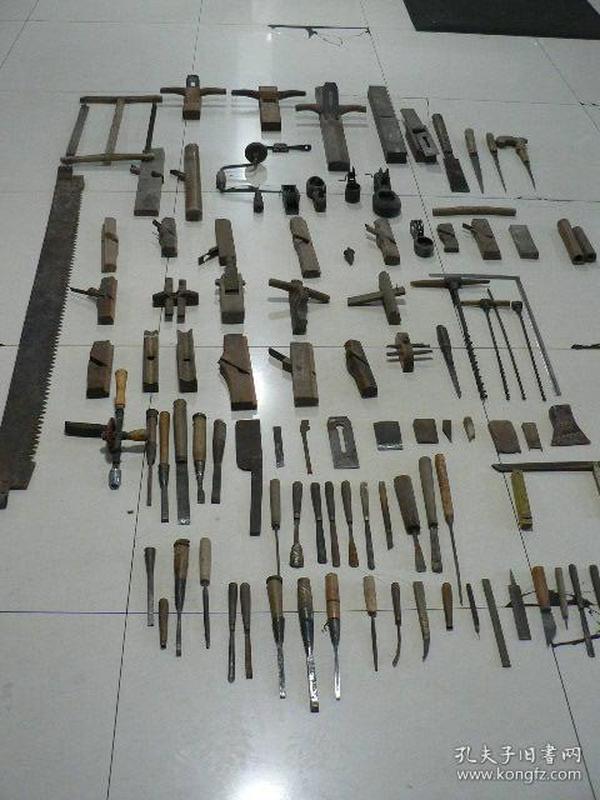 怀旧木工工具108件