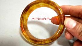 清代天然琥珀手镯