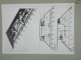 清华大学建筑系旧藏照片资料  一套5张  尺寸15×10.5厘米 尺寸大小不一