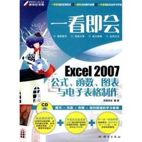 一看即会：Excel2007公式、函数、图表与电子表格制作（全彩）（无盘）