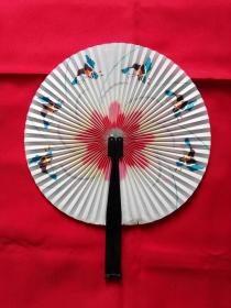 70-80年代铁壳老扇子 折扇 六只蝴蝶