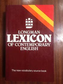 1馆藏书未阅  英国进口原装词典 LONGMAN DICTIONARY   Longman Lexicon Of Contemporary English 朗文当代英语分类辞典