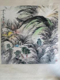 郑方山水画（郑方画）