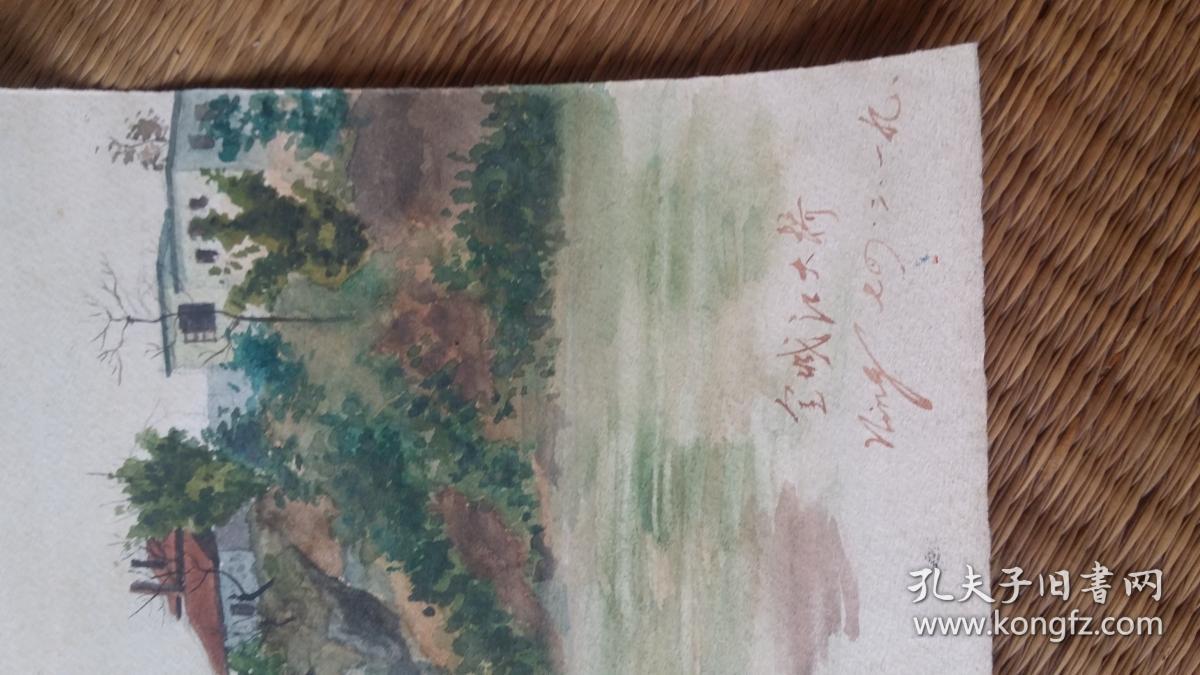 写生水粉画金城江大桥