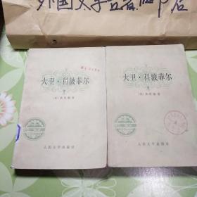 《大卫.科波菲尔》【上下册】【馆藏，未翻阅】实图拍摄，看好在下单。