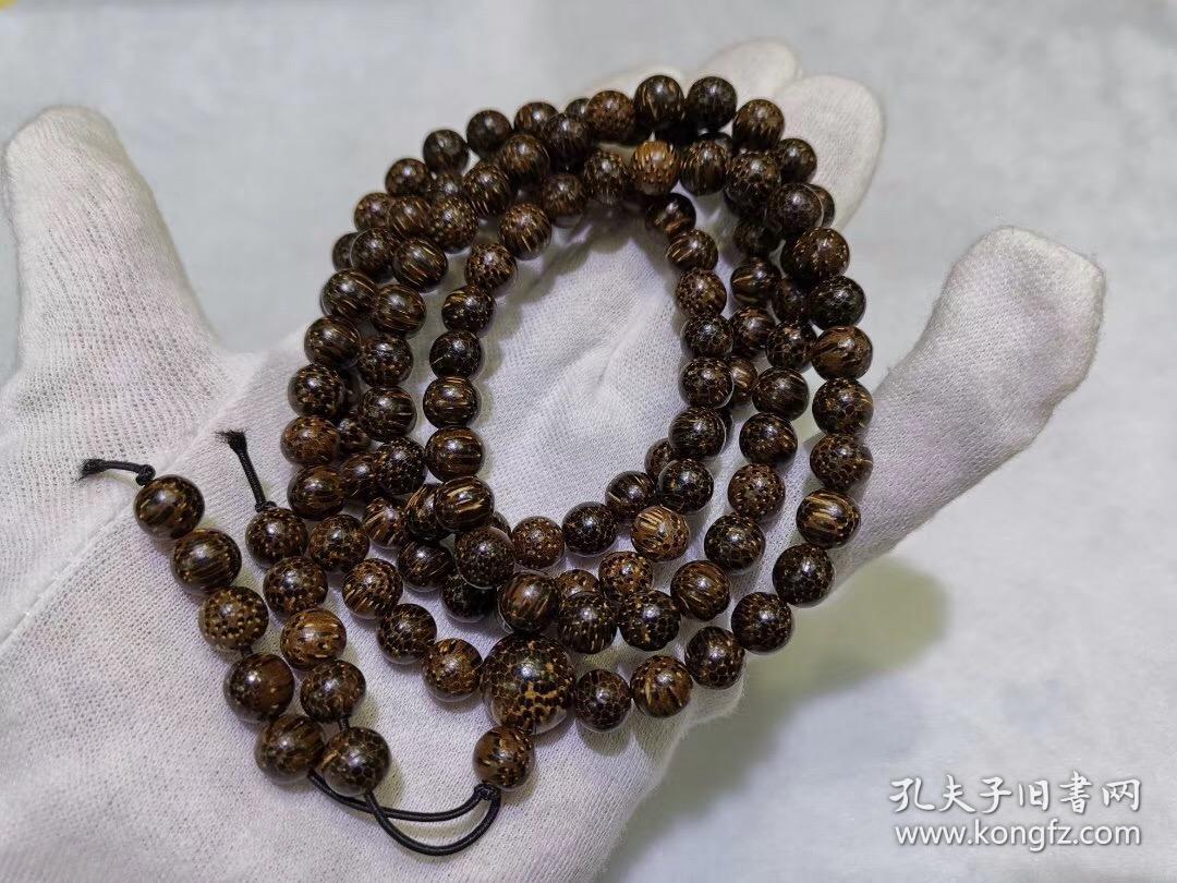 正宗海南虎皮沉沉水级香味独到手链 项链两用