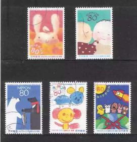 日本信销邮票 2006年 C2001 国际交流暨国际亲善获奖作品 5全