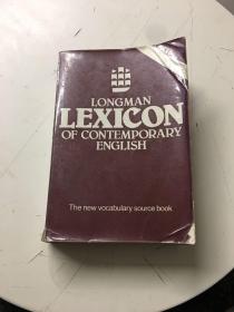 LONGMAN LEXICON OF CONTEMPORARY ENGLISH 朗文当代英语分类词典