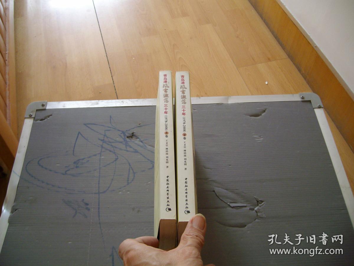 青岛港风雷激荡三十年（1978-2008）上下卷（山东）（有存书人的名字见图）