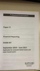 英文原版进口 ACCA F7 财务报告 Financial Reporting (FR)– 2016