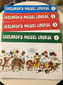 CHILDREN'S MUSIC COURSE（1+2+3+4）四册合售，1、2扉页有签名