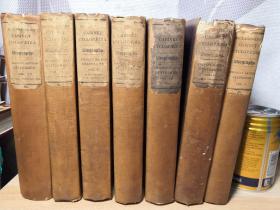 EMINENT BRITISH STATESMEN, 7 VOLUMES, 1831-1837年布面精装毛边版 出第一本其他六本毛边均未裁 THE CABINET CYCLOPAEDIA.CONDUCTED BY THE REV.DIONYSIUS LARDNER,LL.D.F.R.S.L.AND