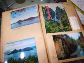日本老明信片收集册之八 扎幌，岩井  善光寺 藏王风光 广岛 尾濑的风景（绘画）等 近10套 均成套