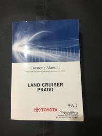 LAND CRUISER PRADO丰田车主手册 英文和阿拉伯文双语版 厚册