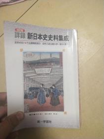 《详录 新日本史史料集成》日文原版