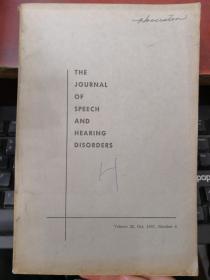 the journal of speech and hearing disorders vol22（货号：A689）