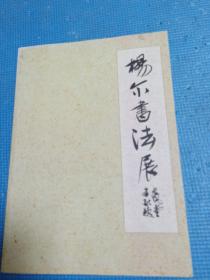 杨尔书法展