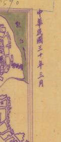 【提供资料信息服务】民国三十年《涪陵县图》（原图高清复制），（重庆涪陵老地图，涪陵地图），1941年《涪陵县图》，左侧图县治资料，内容是否丰富，涪陵县为一等。右侧附县城区图。涪陵县、重庆市历史变迁史料。裱框后，风貌佳。