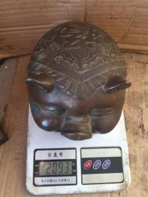 A900四斤多重的黄铜发财猪