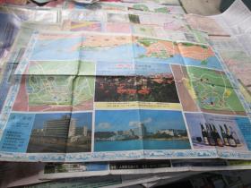 青岛地图：青岛交通游览图1986