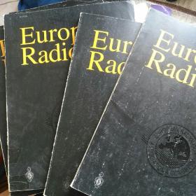 【4本合售 英文医学杂志 详情见图】European Radiiology欧洲放射学杂志2002 May October December November
