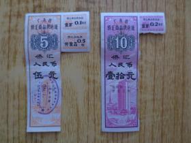 1981年广东省侨汇商品供应证-不全