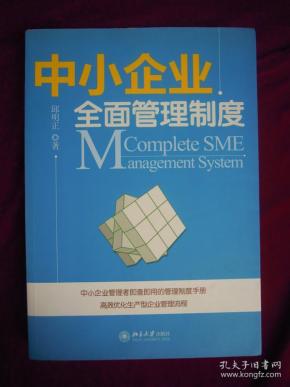 中小企业全面管理制度 一版一印