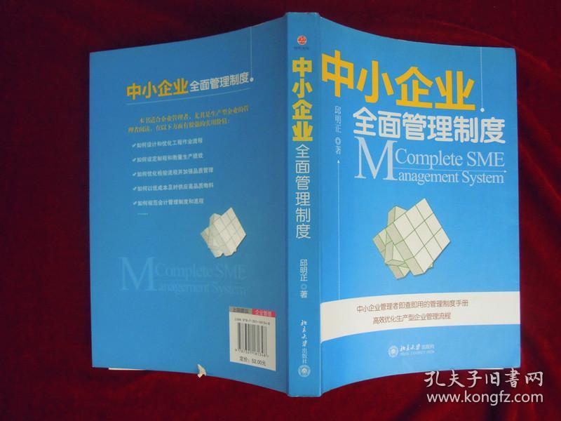 中小企业全面管理制度 一版一印