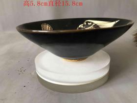 宋代建窑黒釉瓷碗