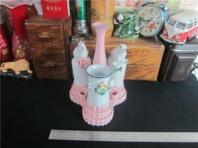 上世纪70-80年代瓷质小鸟花卉造型瓷质温酒民俗老物品保存完整。