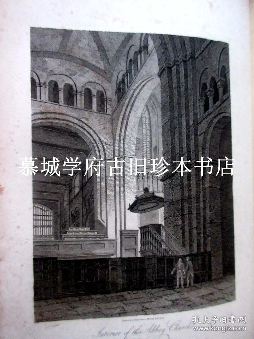 【稀见】1804-05年版/皮装/根据名家画单面全页铜版插图（六十多幅）《乔治三世时期大伦敦风景、建筑集锦》上下册 SELECT VIEWS OF LONDON AND ITS ENVIRONS