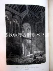 【稀见】1804-05年版/皮装/根据名家画单面全页铜版插图（六十多幅）《乔治三世时期大伦敦风景、建筑集锦》上下册 SELECT VIEWS OF LONDON AND ITS ENVIRONS